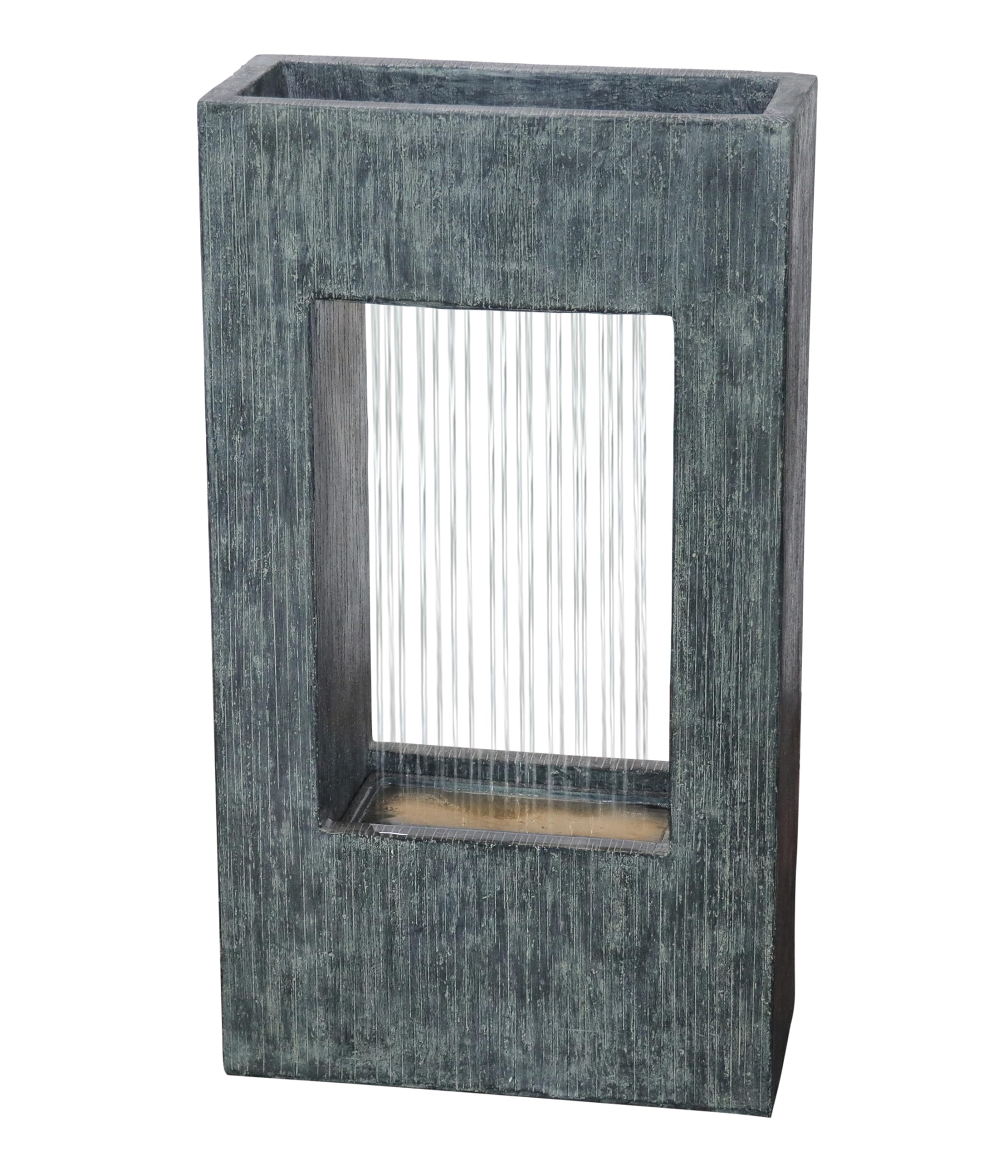 dehner-gartenbrunnen-vigo-solar-led-polyresin-grau image 1