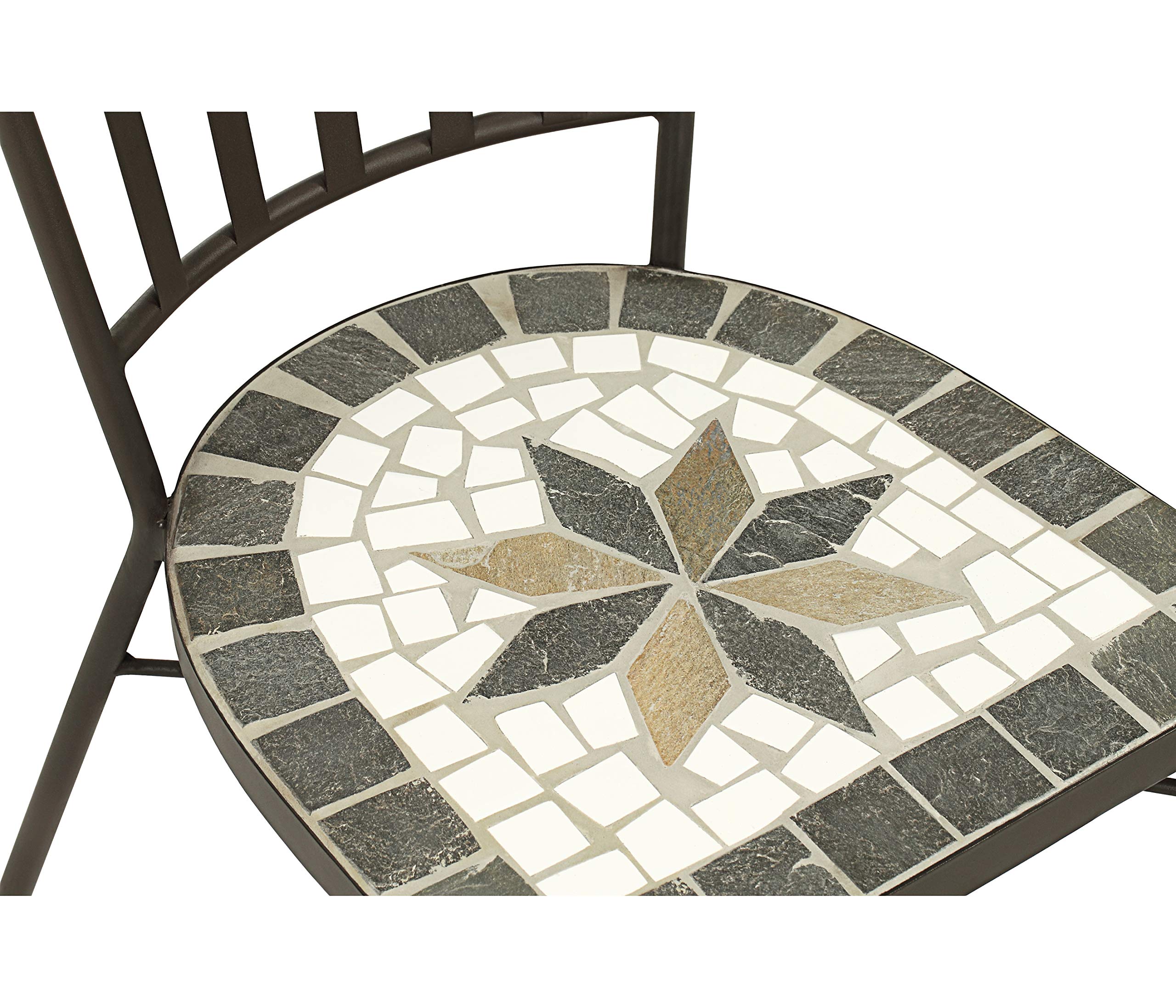 dehner-diana-mosaikstuhl-metall-braun-grau image 6