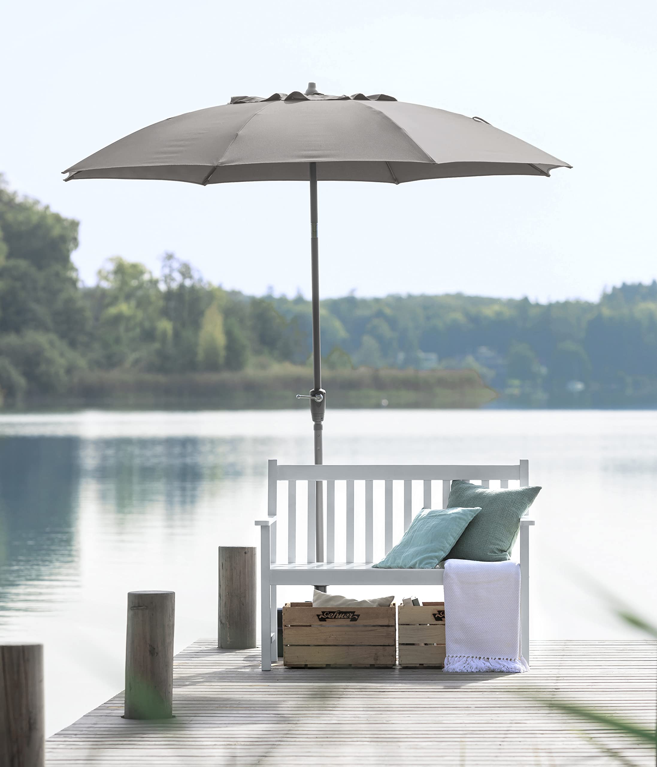 dehner-paros-sonnenschirm-beige-250-cm-uv-80-kurbel image 7