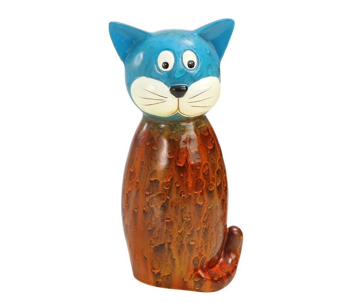 dehner-zaunfigur-mieze-katzenfigur-polyresin-bunt image 1