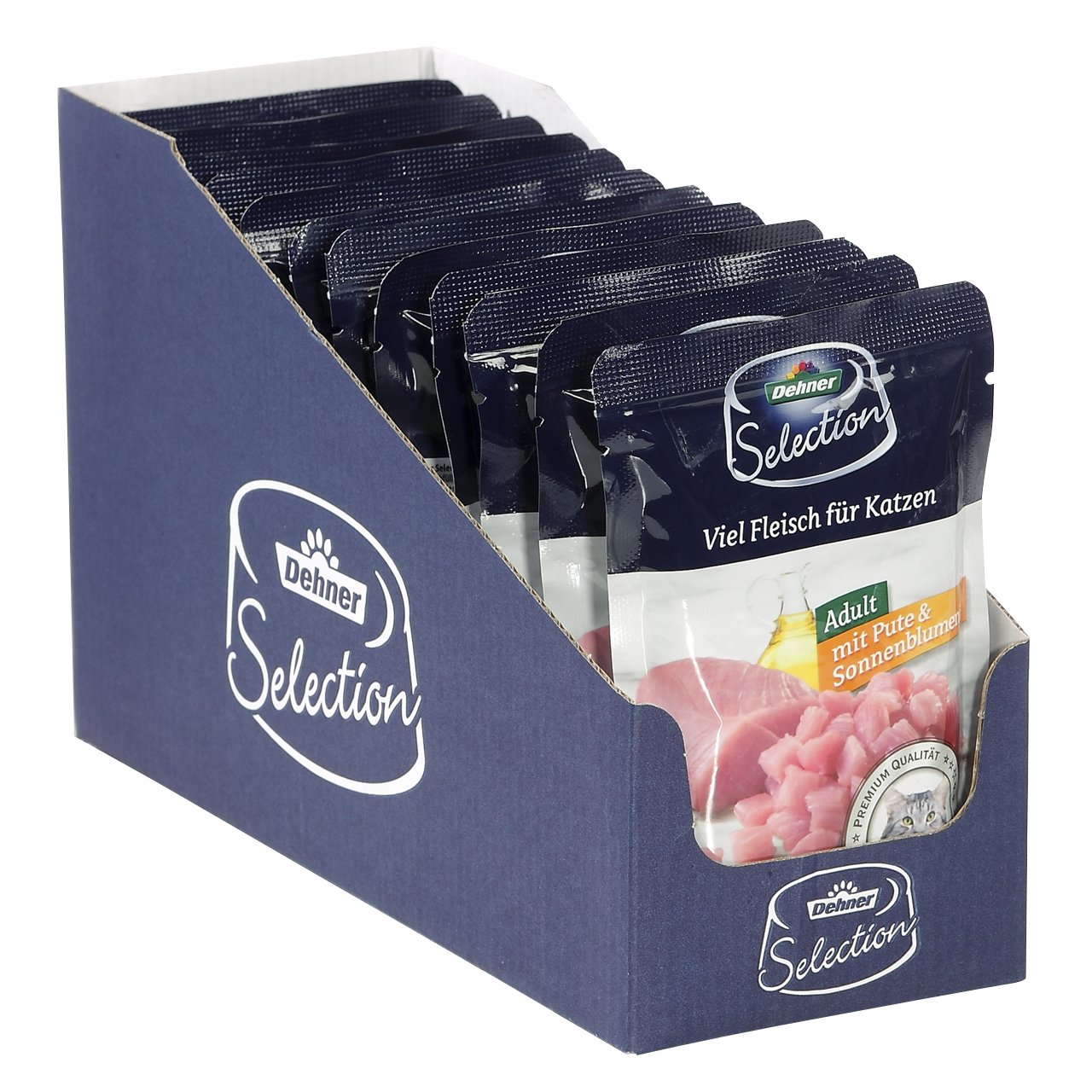 dehner-premium-katzenfutter-adult-pute-nassfutter-12x100g image 3