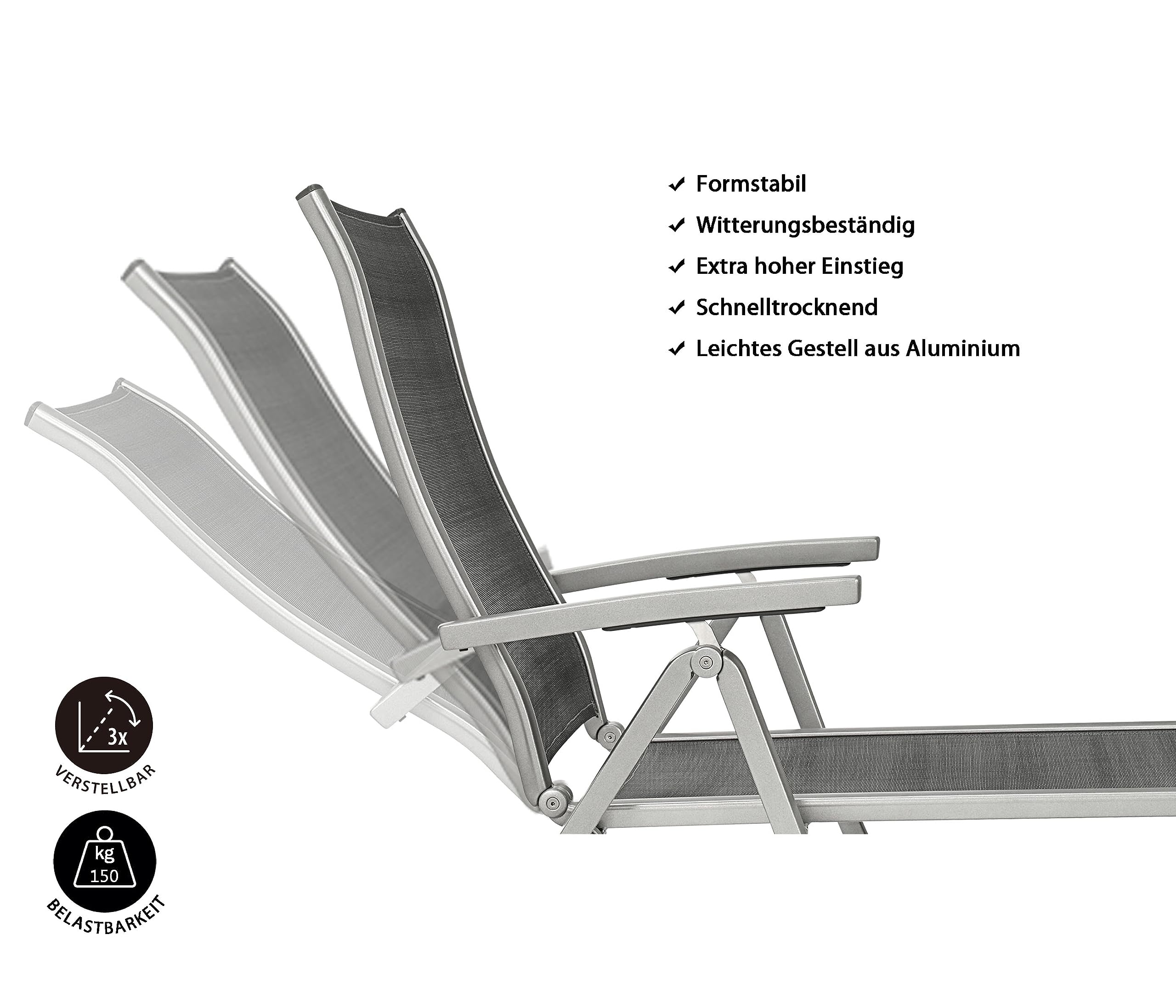 dehner-chicago-relaxliege-sonnenliege-grau-180-cm image 4