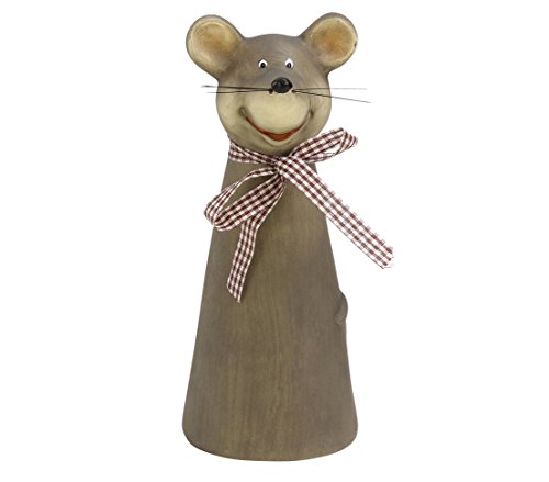 dehner-zaunfigur-maus-grau-polyresin-2-st-ck-20-cm image 2