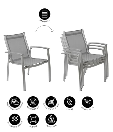 dehner-chicago-stapelsessel-gartenstuhl-anthrazit-88x59x59-alu image 6