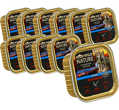 dehner-wild-nature-hochmoor-nassfutter-ente-welpen-11x150g image 2