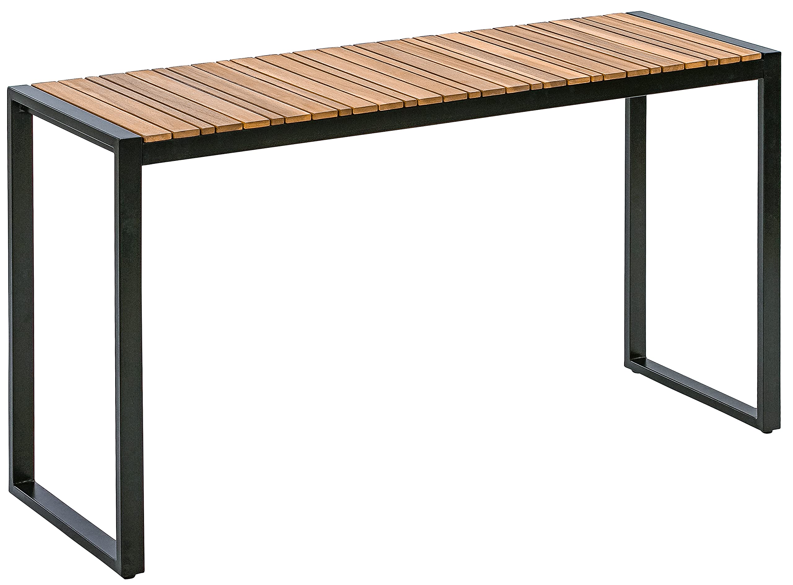 dehner-chicago-wood-balkontisch-akazie-133-cm-braun-schwarz image 1