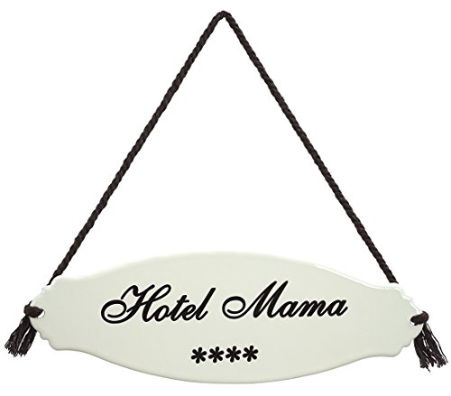 dehner-hotel-mama-gartenschild-stahl-wei-beige-emaille image 2