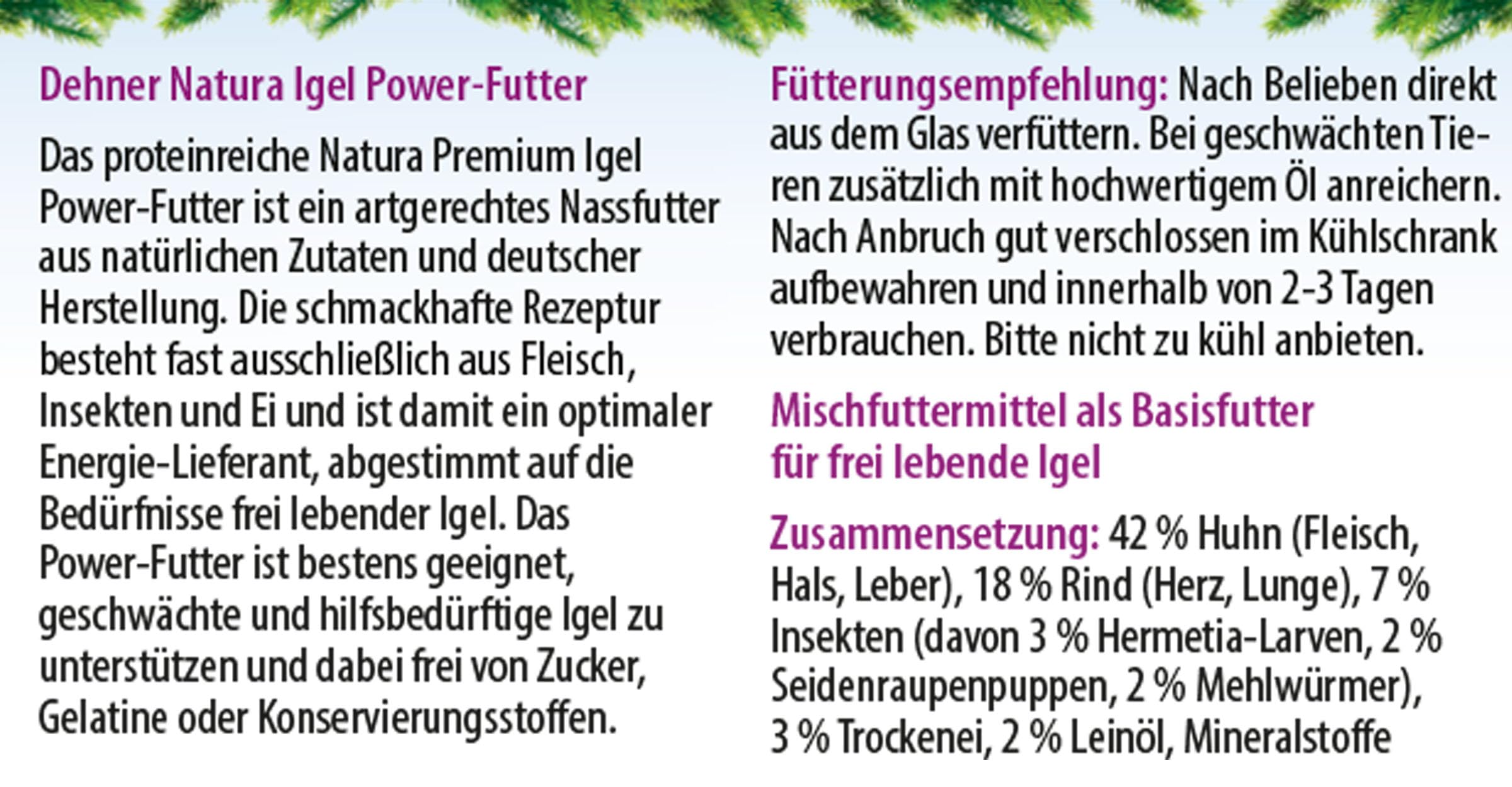 dehner-natura-premium-igelfutter-nassfutter-6x190-g-proteinreich image 5
