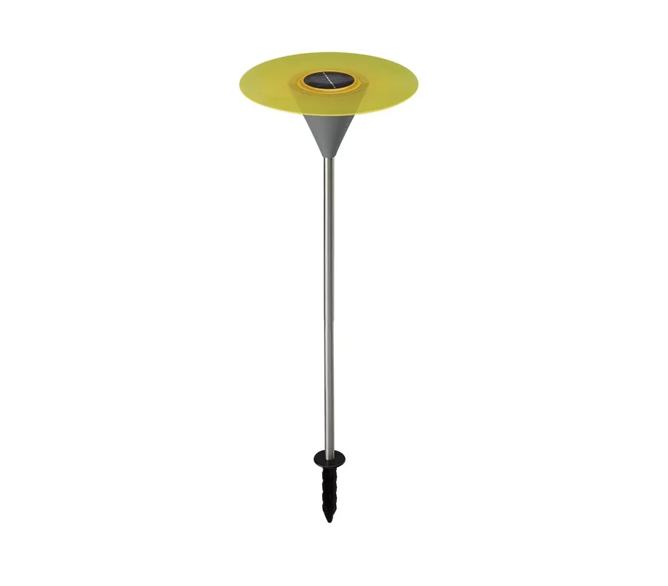 dehner-disc-solarleuchte-49-cm-gelb-wetterfest-frostsicher image 1