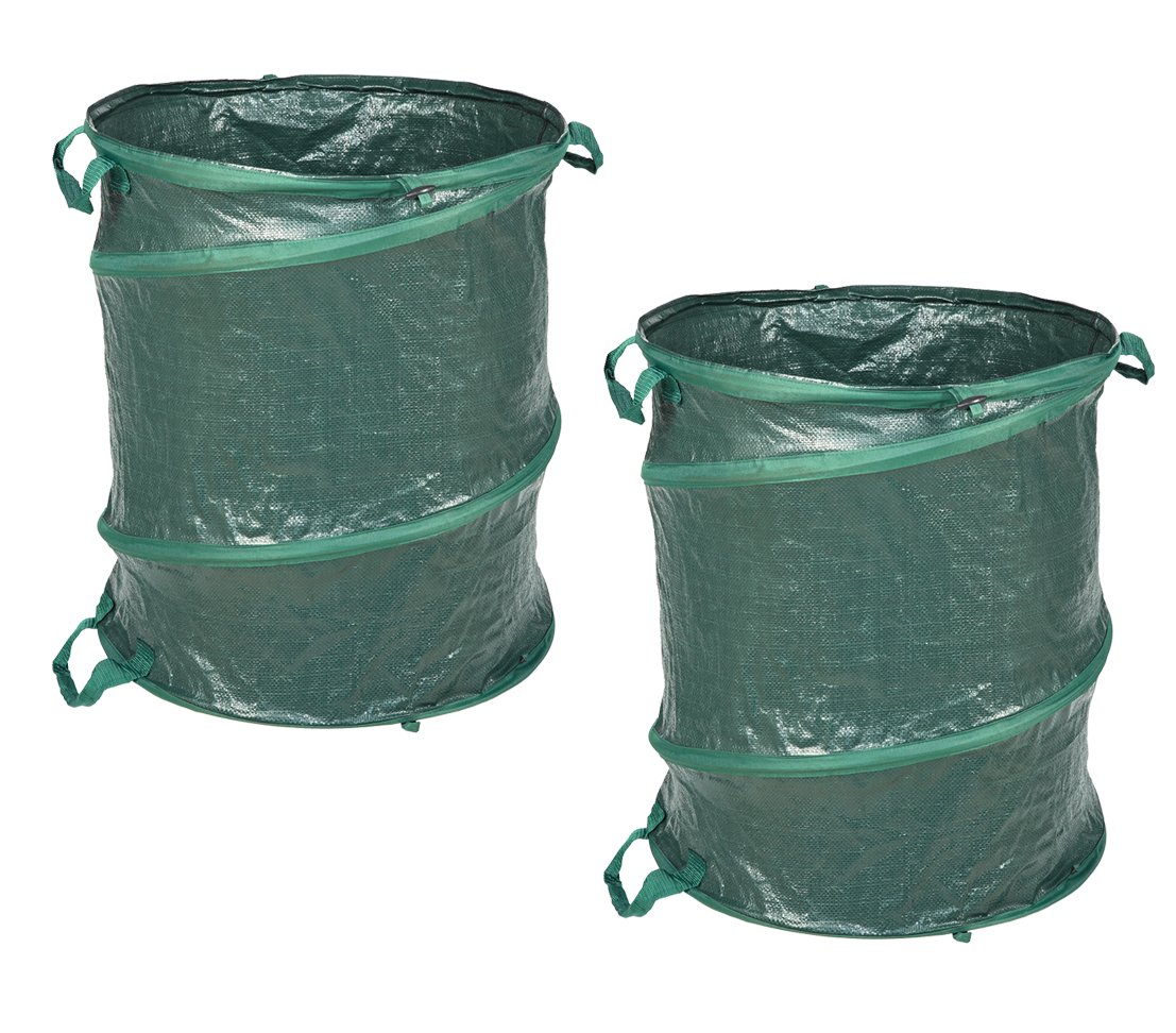 dehner-pop-up-gartenabfallsack-160-l-gr-n-2er-set image 1