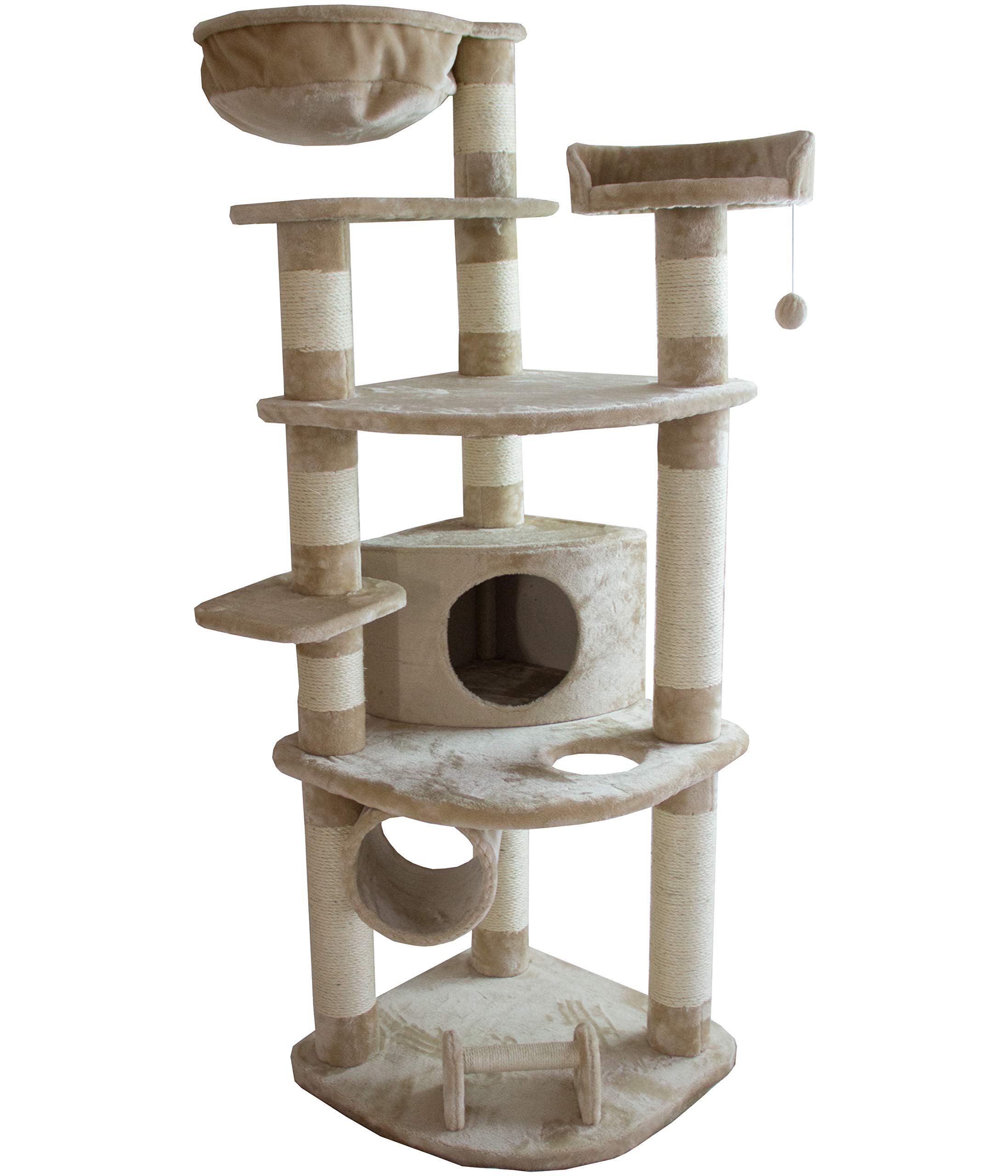 dehner-katzen-kratzbaum-edda-180-cm-sisal-pl-sch-grau image 6