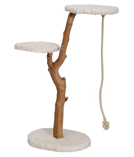 dehner-premium-kratzbaum-nero-hartholz-pl-sch-braun-109-cm image 2