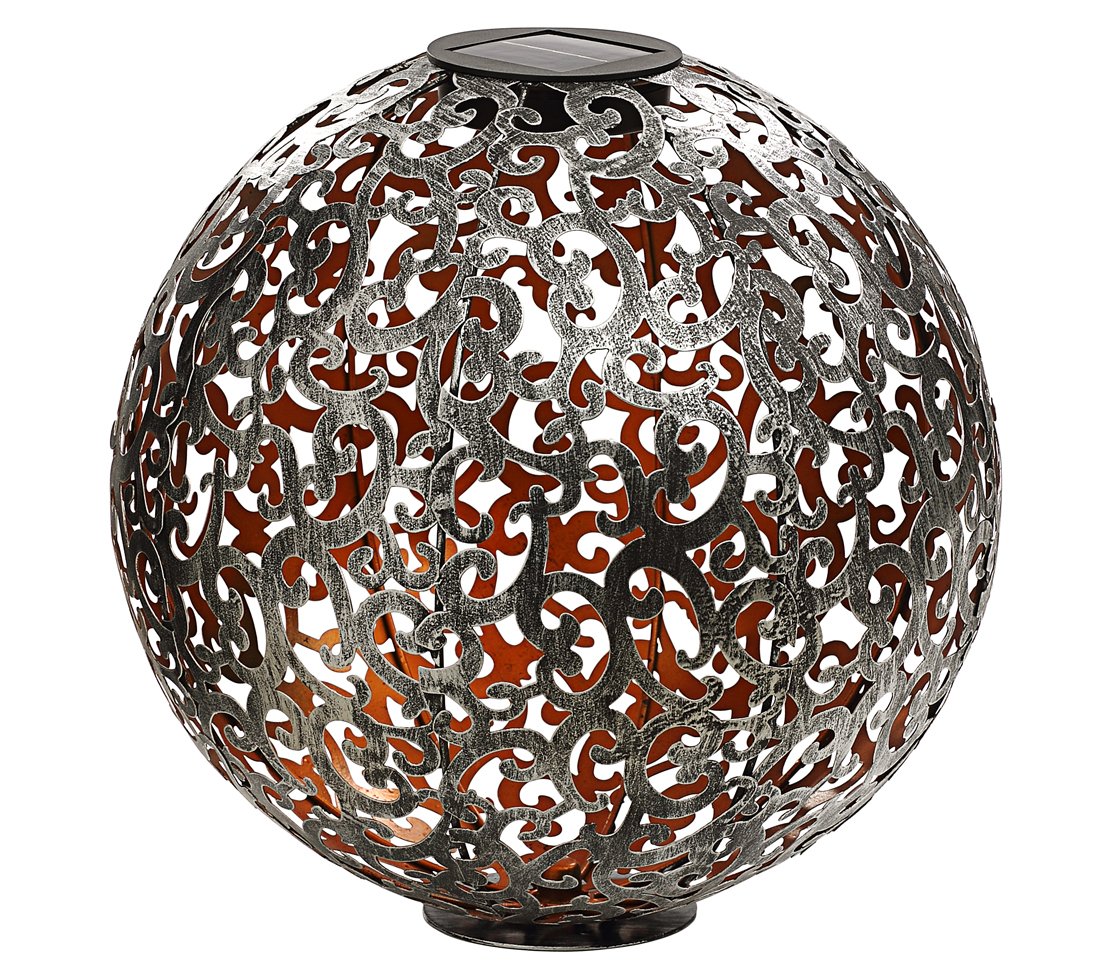 dehner-solarkugel-luanda-lagos-40-cm-metall-2er-set image 2
