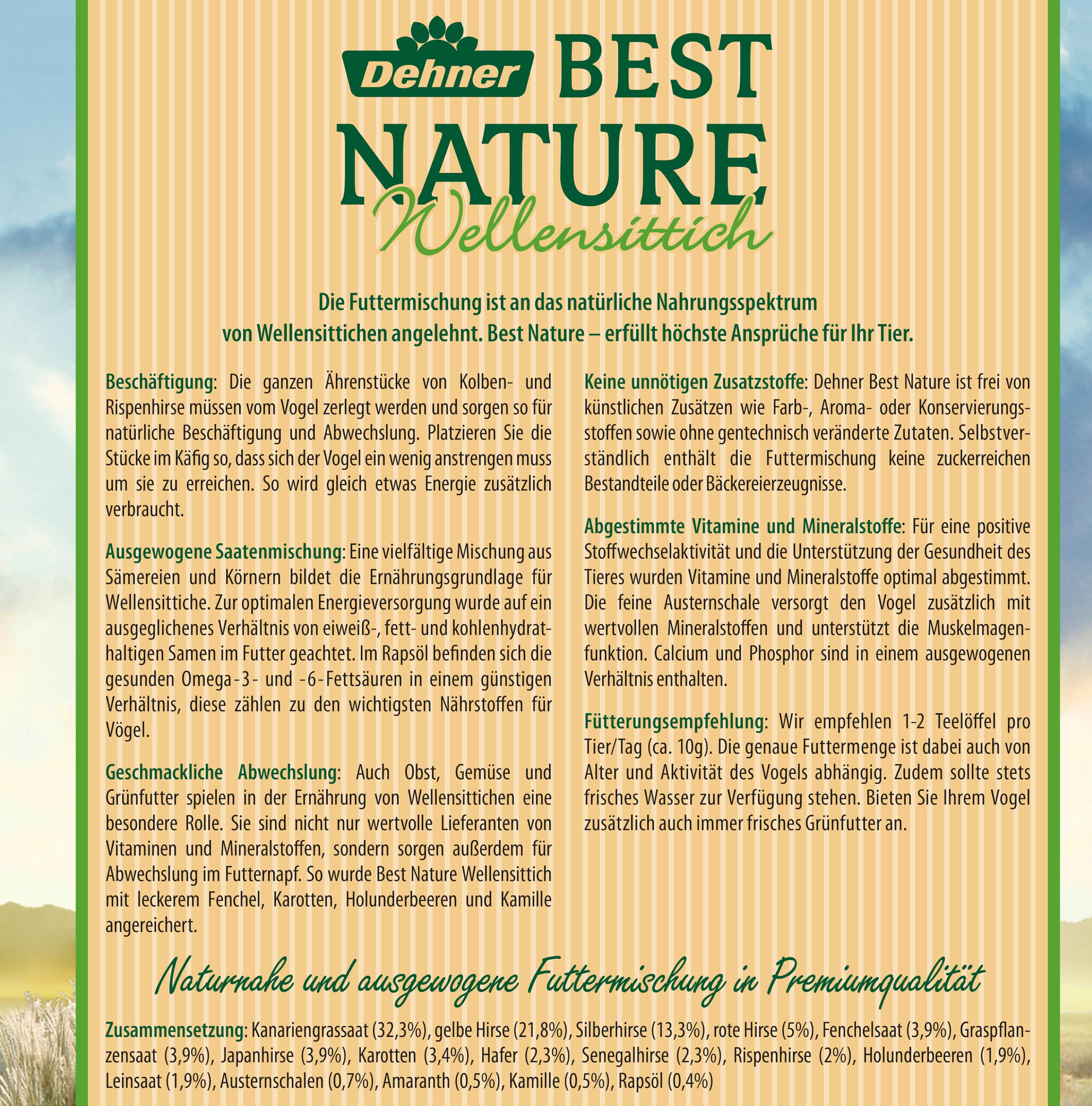 dehner-best-nature-wellensittichfutter-vogelfutter-2-5-kg image 2