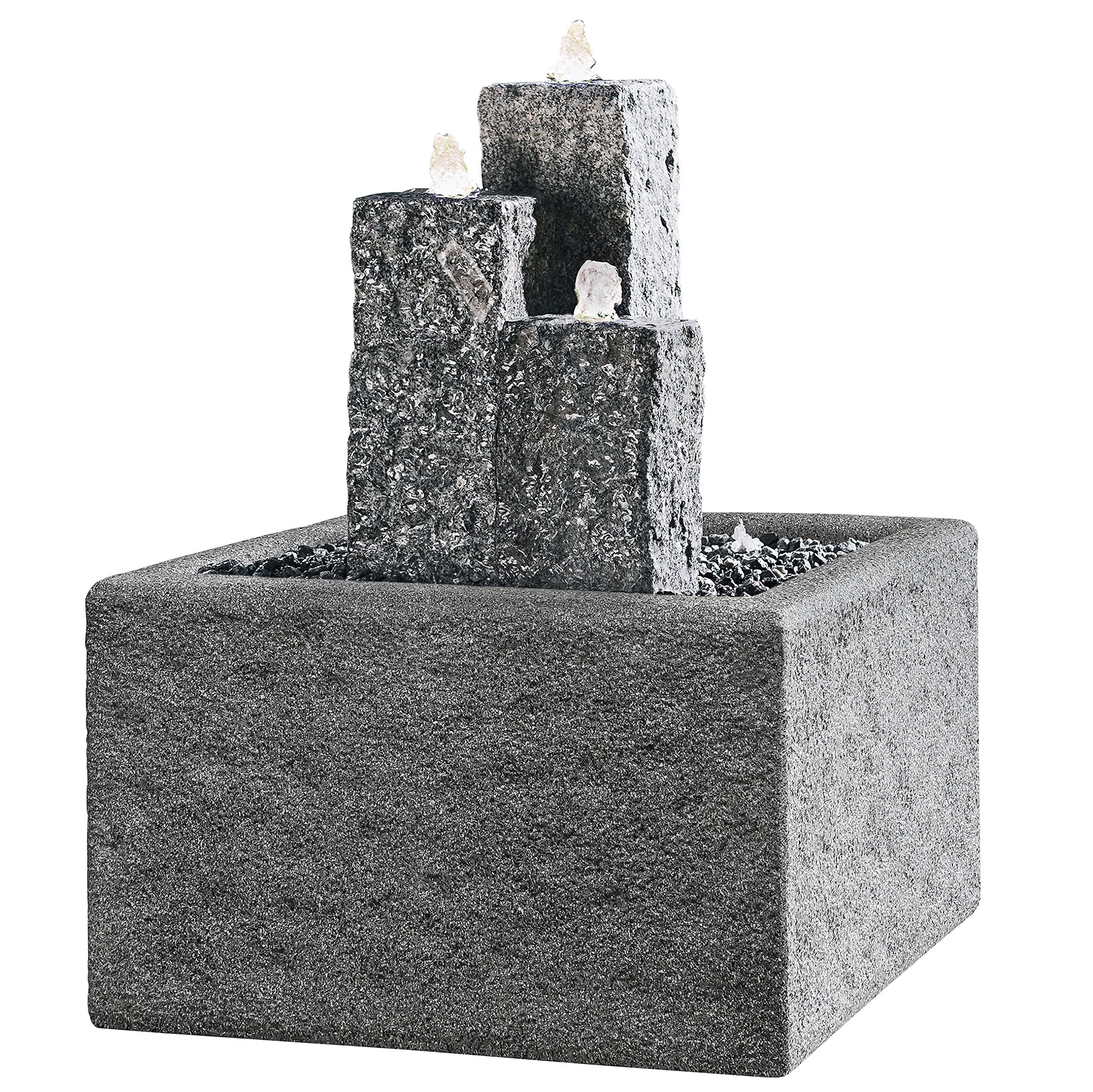 dehner-gartenbrunnen-umrandung-brunnen-60x35x60-cm-grau image 2