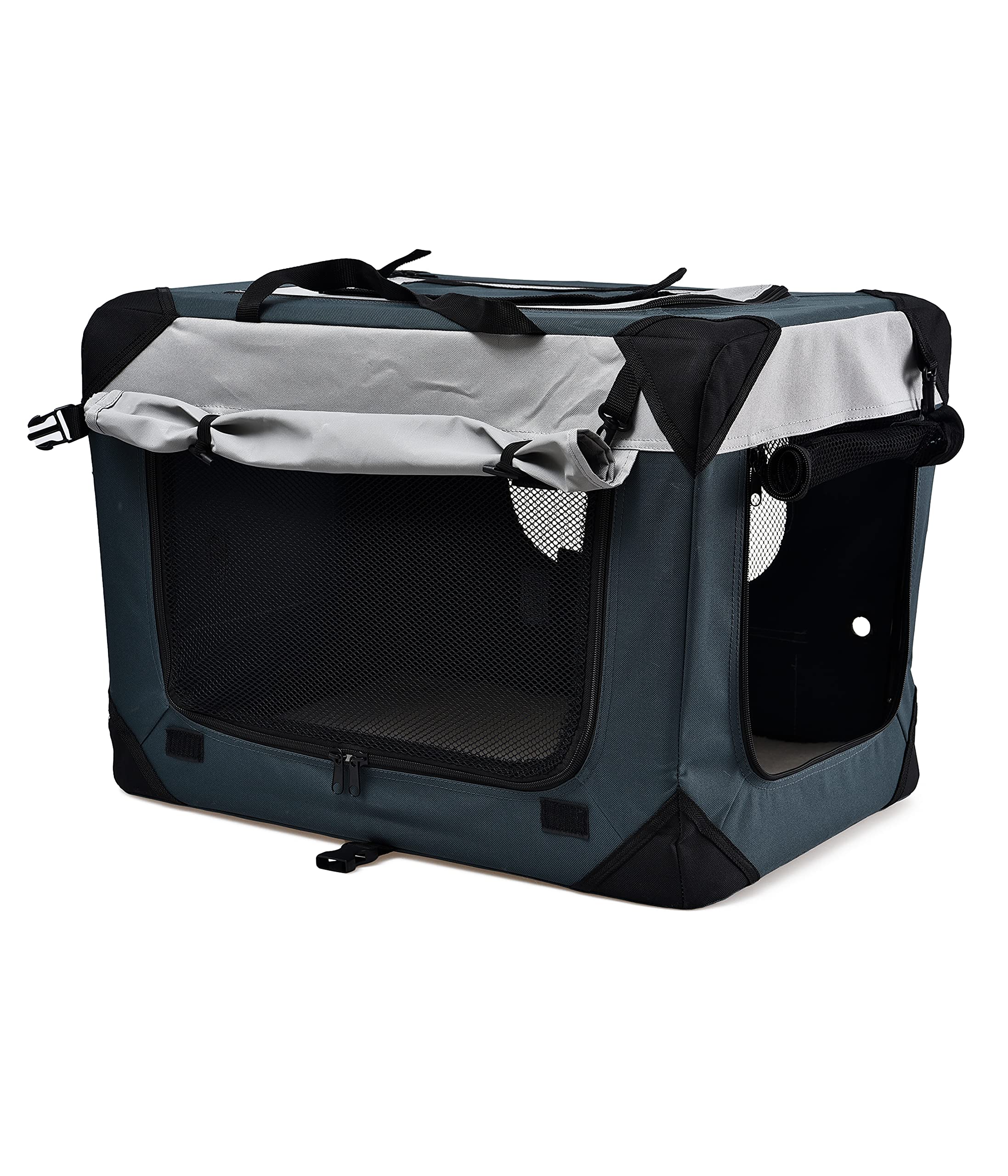 dehner-lieblinge-brian-transporttasche-hund-76x51x48-grau image 5