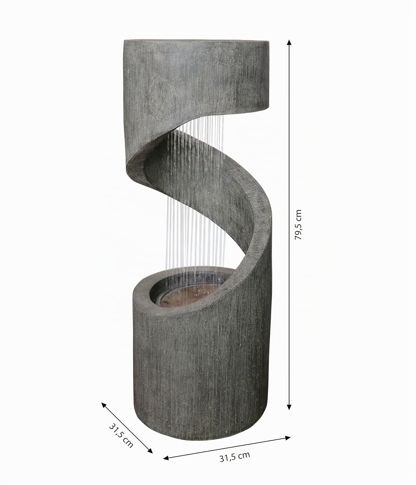 dehner-gartenbrunnen-ronda-solarbrunnen-led-polyresin-grau image 4