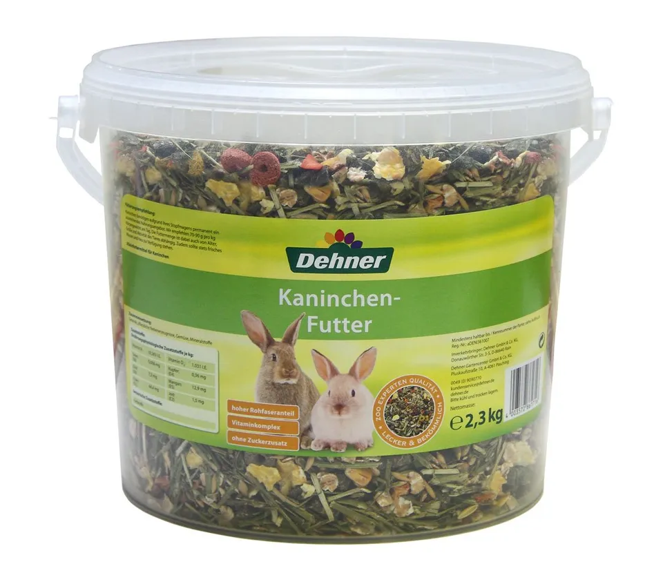 dehner-zwergkaninchenfutter-eimer-2-3-kg-rohfaserreich image 1