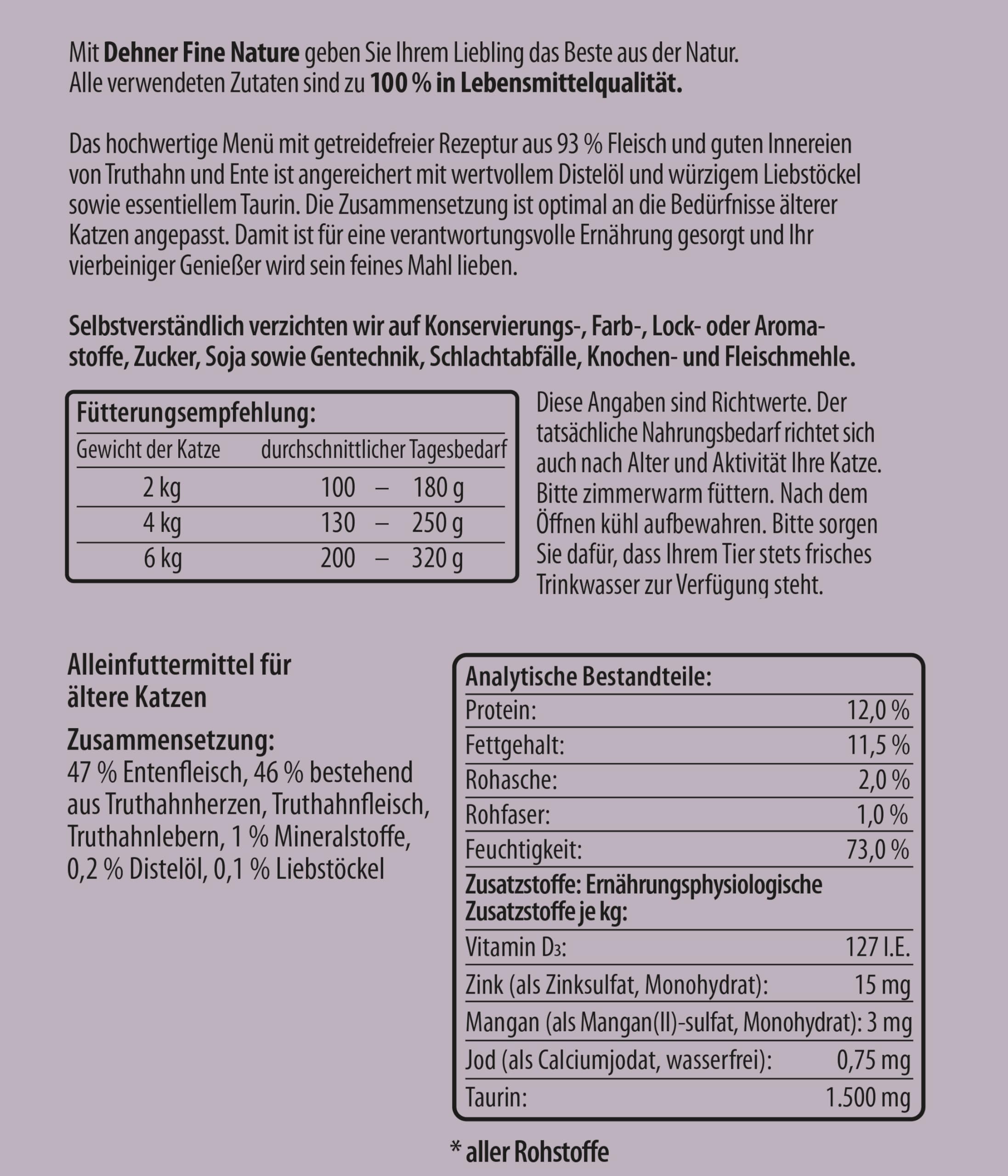 dehner-fine-nature-katzenfutter-nass-truthahn-ente-6x200g image 5
