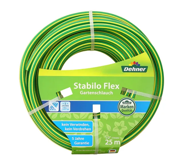 dehner-stabiloflex-1654367-gartenschlauch-25-m-1-2-zoll-flexibel image 1
