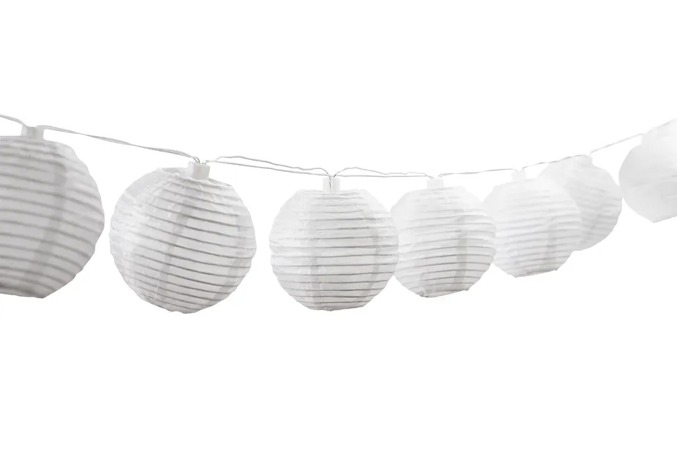 dehner-solar-lichterkette-lampion-240-cm-lampionkette-wei image 1