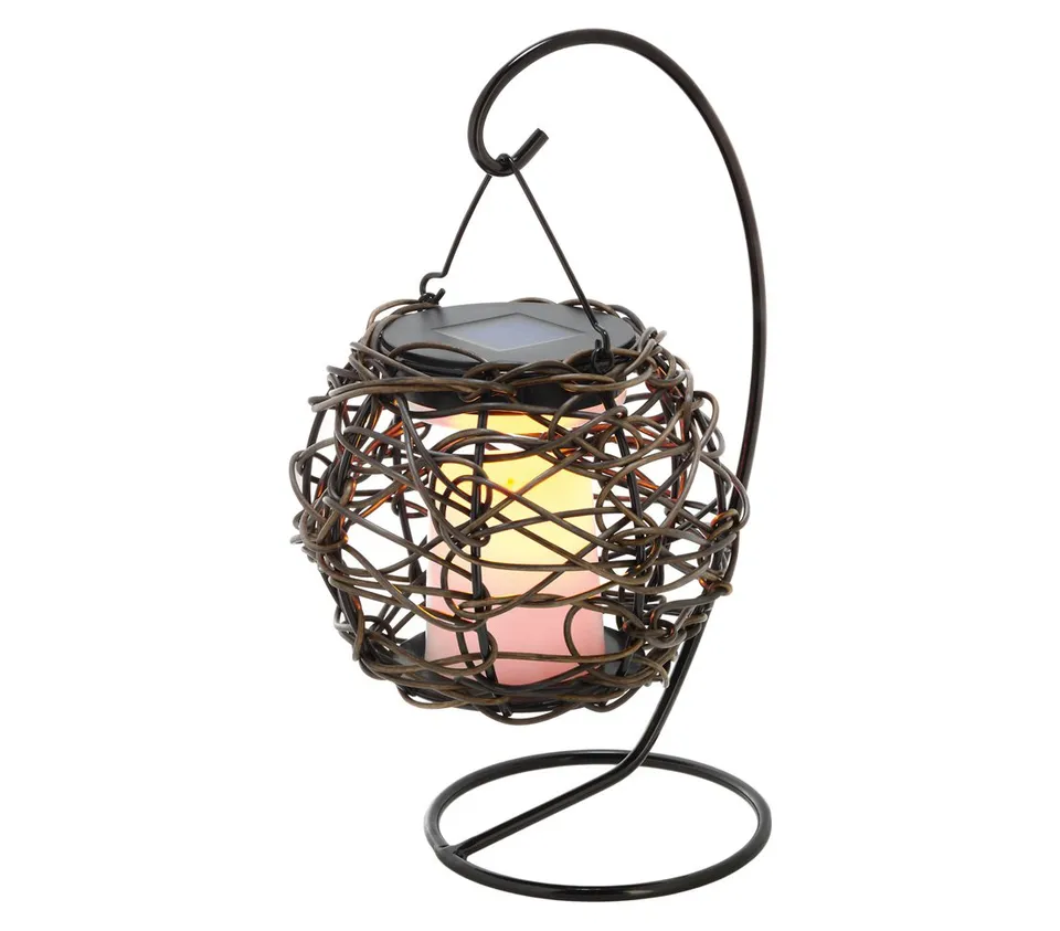 dehner-living-solar-h-ngeleuchte-korfu-26-x-13-cm-flacker image 1