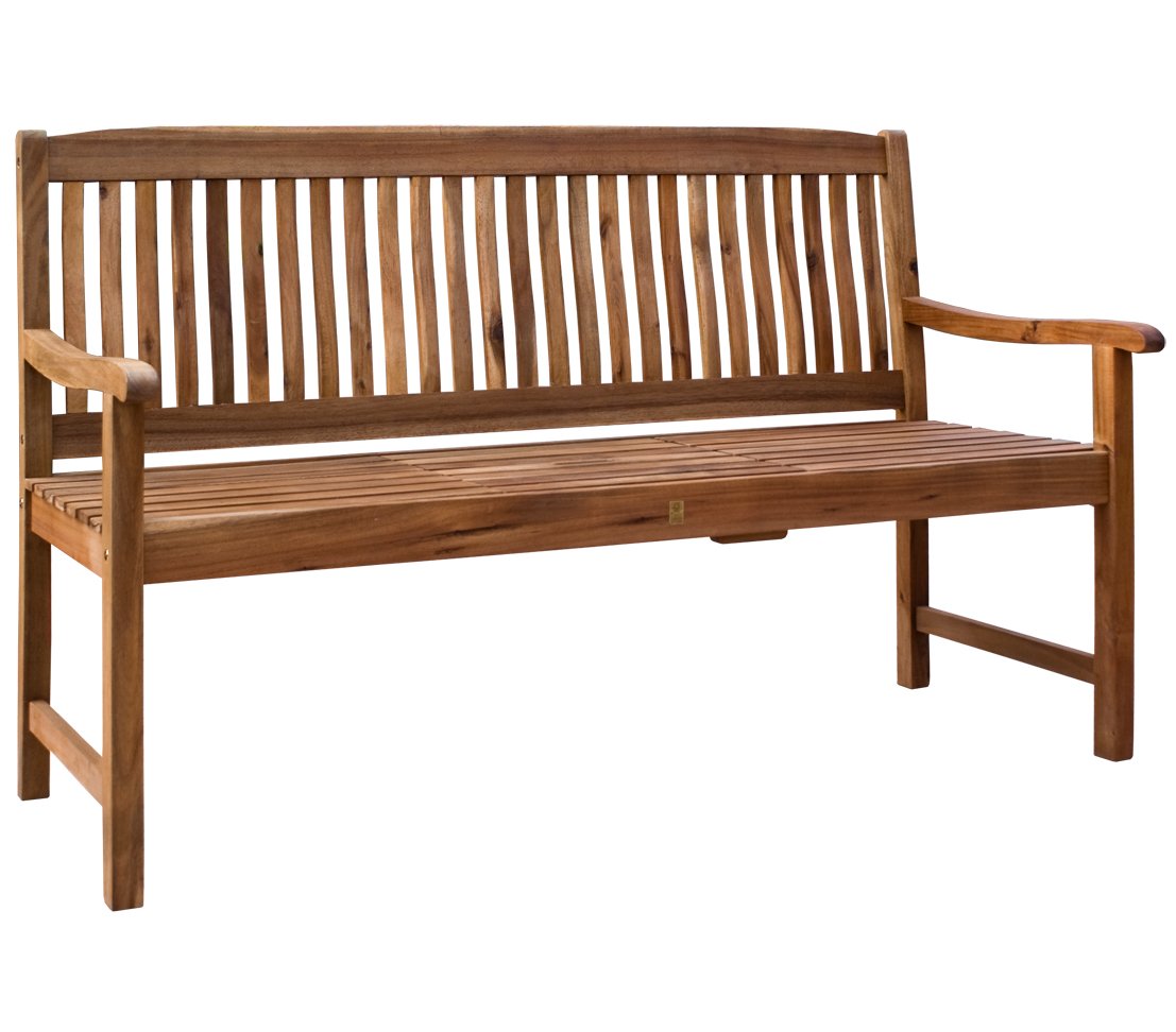 dehner-oslo-gartenbank-3-sitzer-akazienholz-natur-150-cm image 3