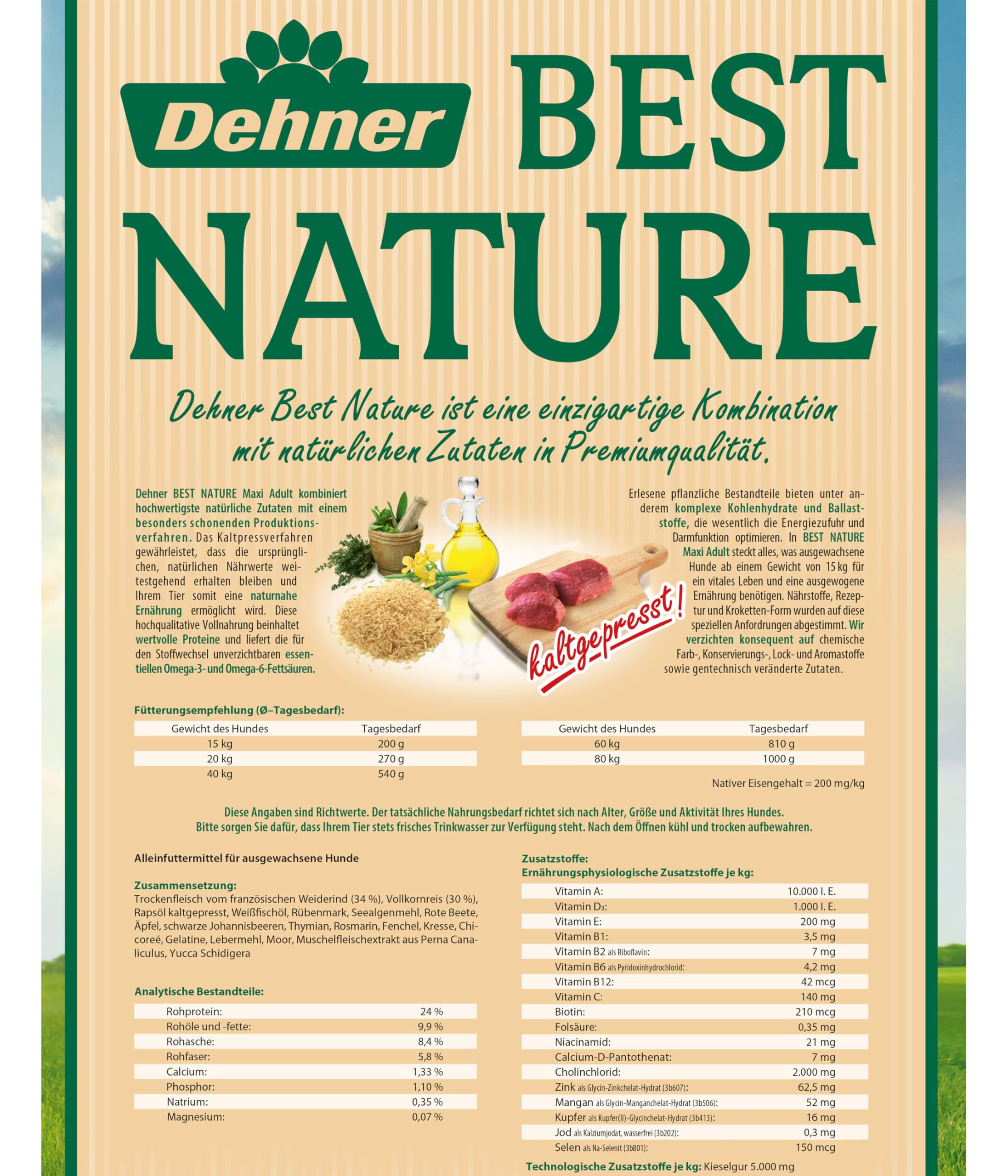 dehner-best-nature-hundefutter-maxi-adult-rind-5kg-kaltgepresst image 3