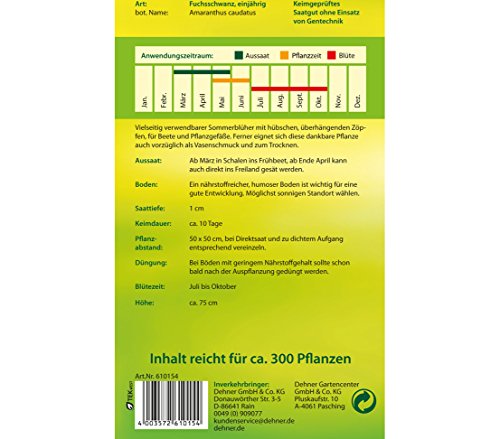 dehner-blumen-saatgut-fuchsschwanz-5er-pack-sommerbl-her-einj-hrig image 4