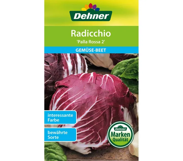 dehner-radicchio-palla-rossa-2-saatgut-5er-pack-ertragreich image 1