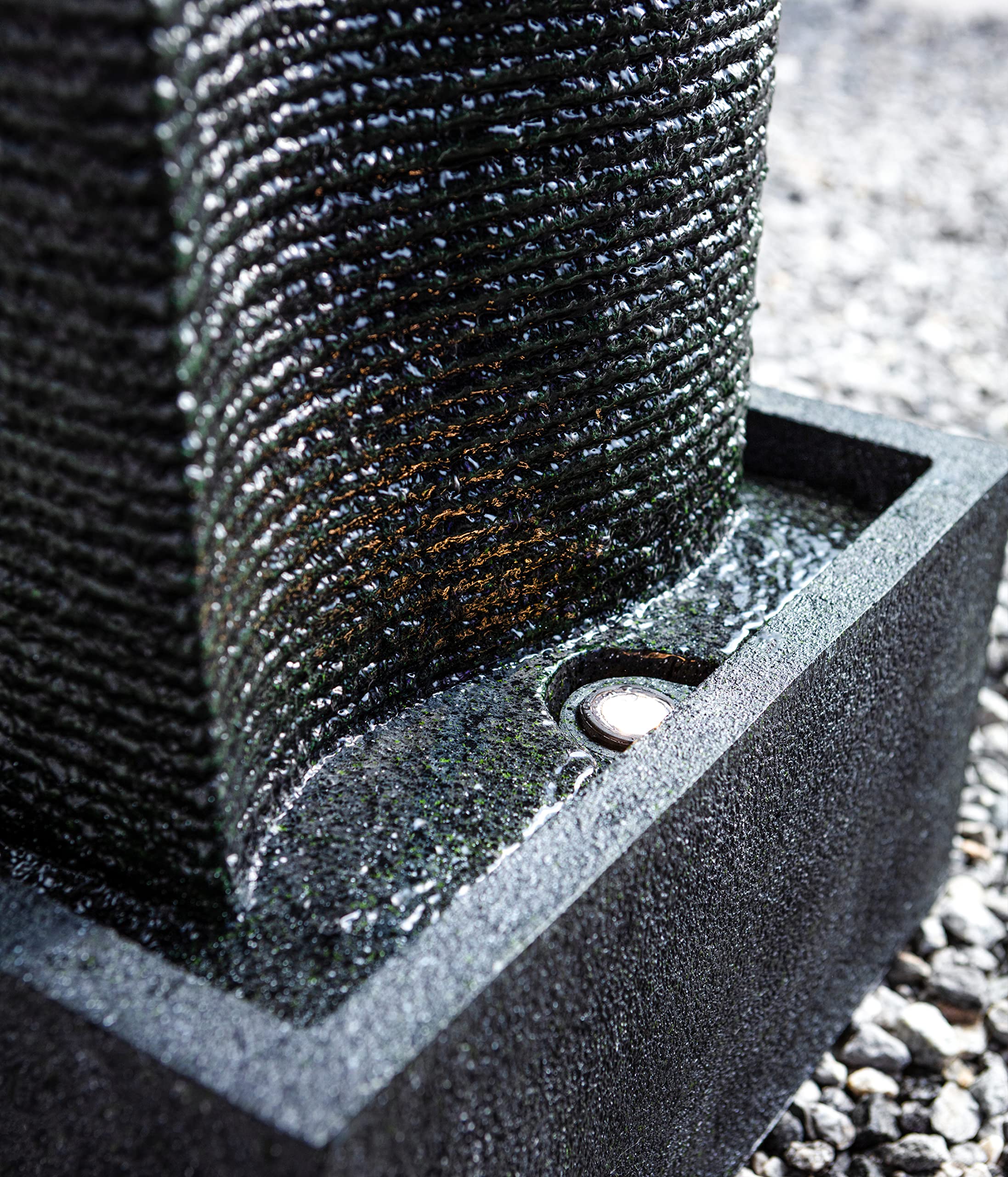 dehner-muro-gartenbrunnen-led-dunkelgrau-polyresin image 7