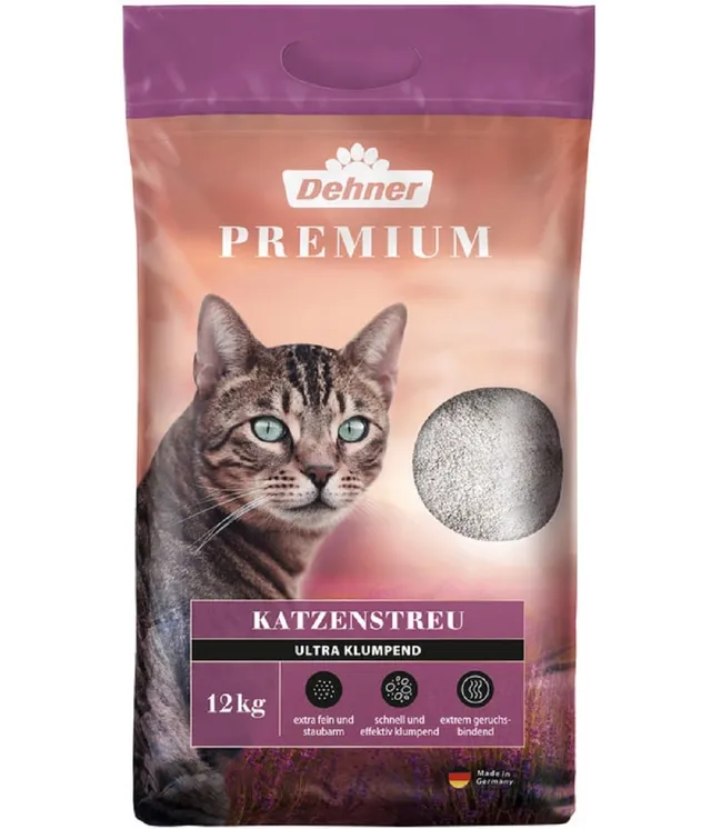 dehner-premium-katzenstreu-ultra-klumpend-12-kg-staubarm image 1