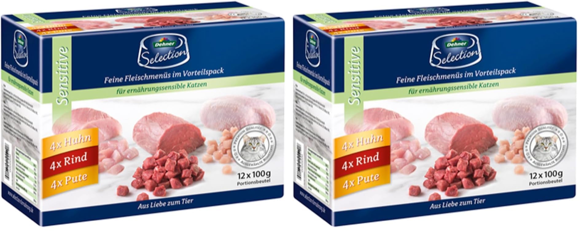 dehner-premium-sensitive-nassfutter-12x100-g-huhn-rind-pute image 8