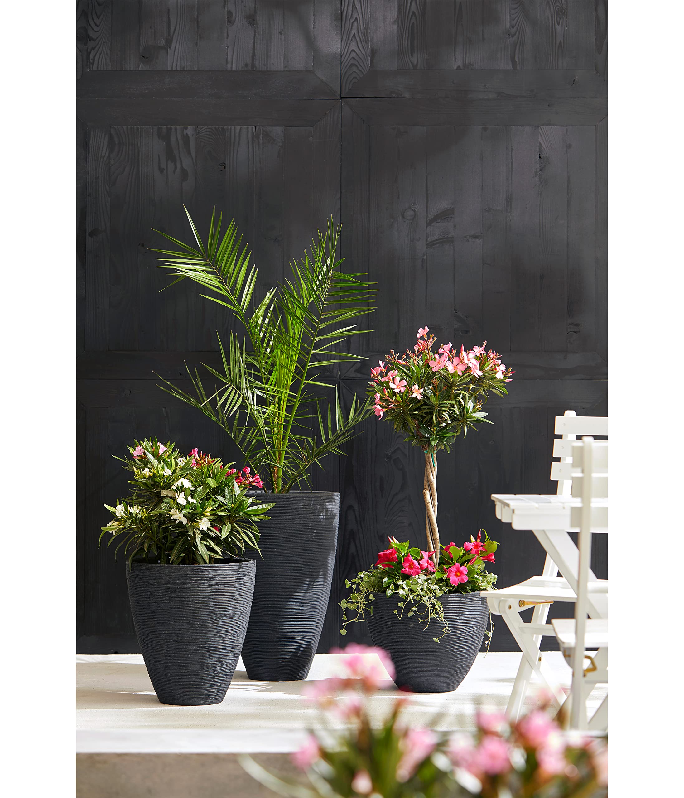 dehner-vino-pflanzvase-60-cm-bertopf-anthrazit-riffel image 3