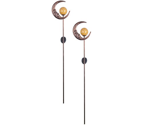dehner-premium-solar-dekostab-mond-gartendeko-2-st-ck-bronze image 3