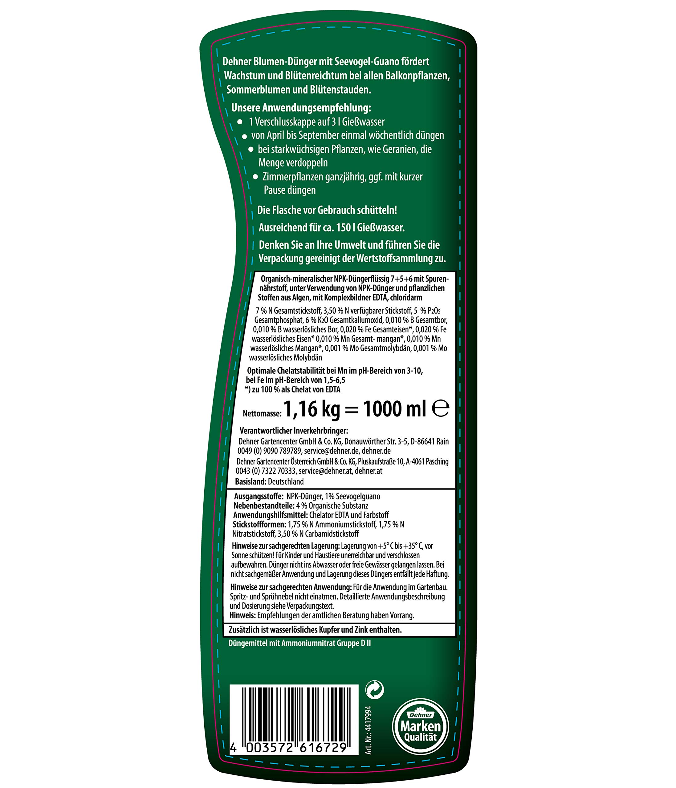 dehner-blumend-nger-guano-fl-ssig-1l-f-r-150l-bio image 2