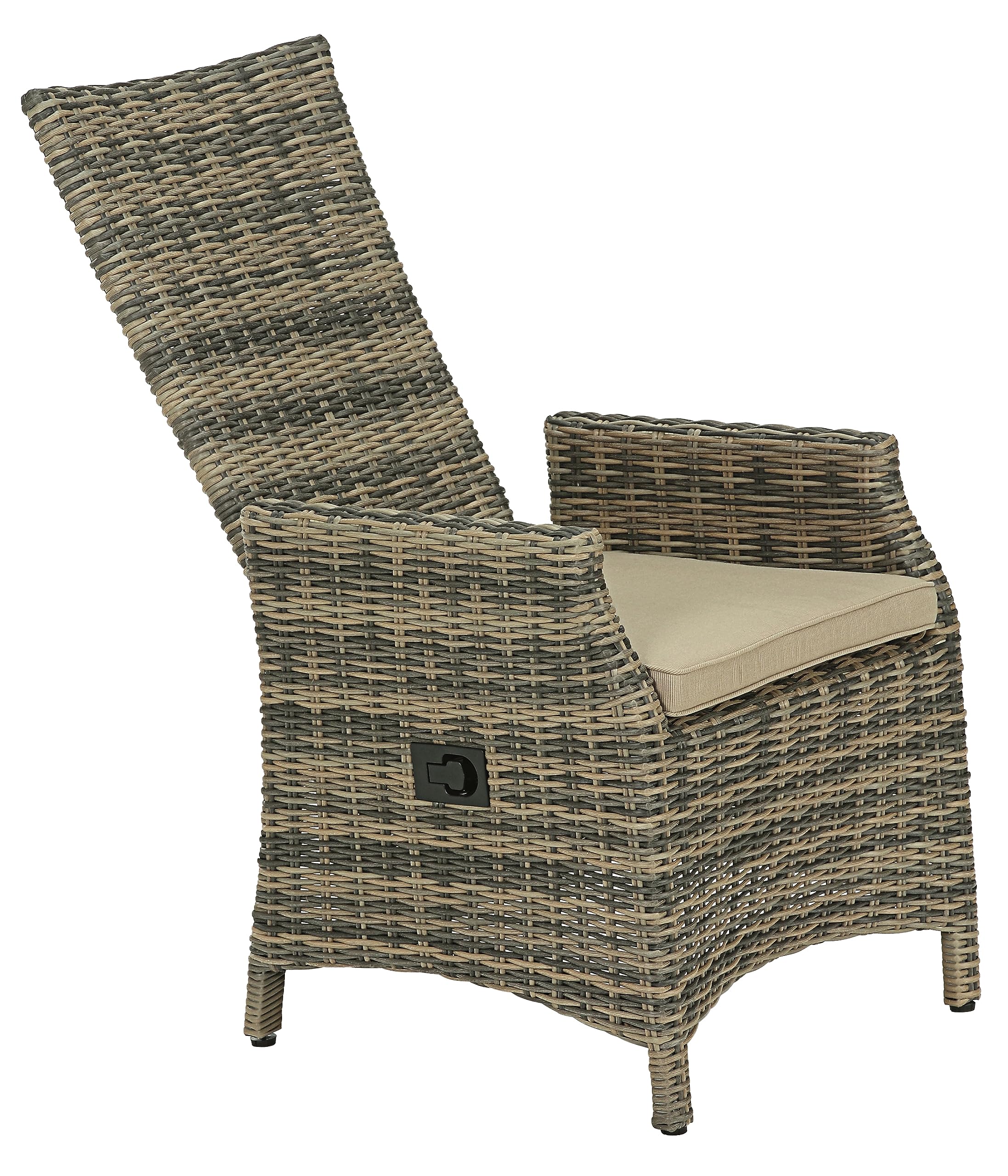 dehner-geflechtsessel-siena-114x59x64cm-braun-verstellbar image 4