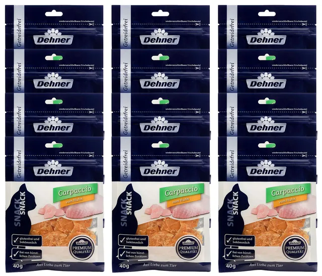 dehner-premium-katzensnack-thunfisch-carpaccio-12x40-g-getreidefrei image 1