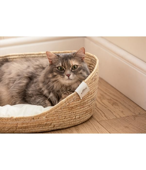 dehner-lovely-tiefer-schlaf-tierbett-l-oval-beige-58-cm image 7