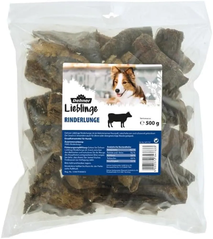 dehner-lieblinge-rinderlunge-hundesnack-500-g-f-r-senioren image 1