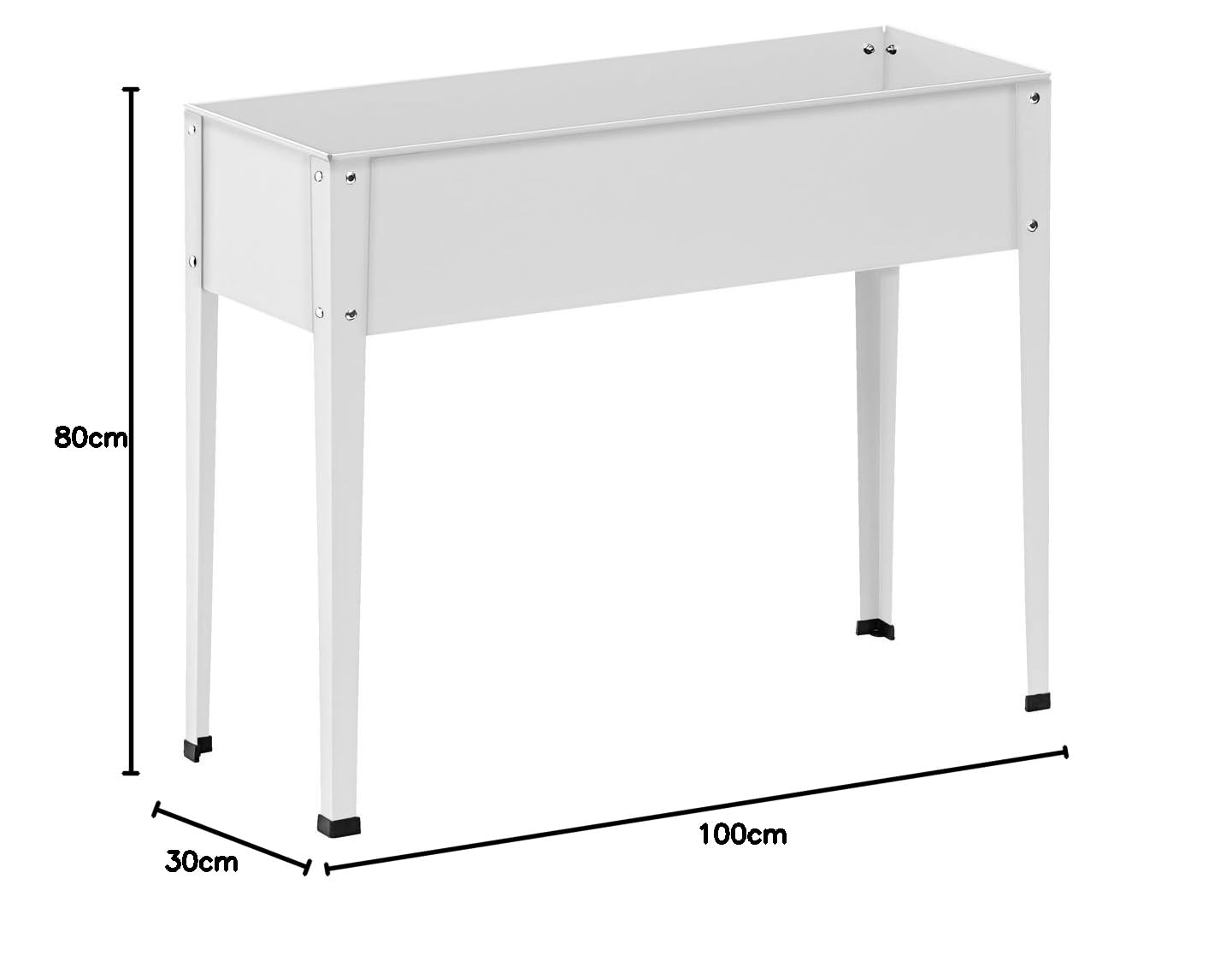dehner-hochbeet-m-nster-2-metall-100x30cm-wei image 2