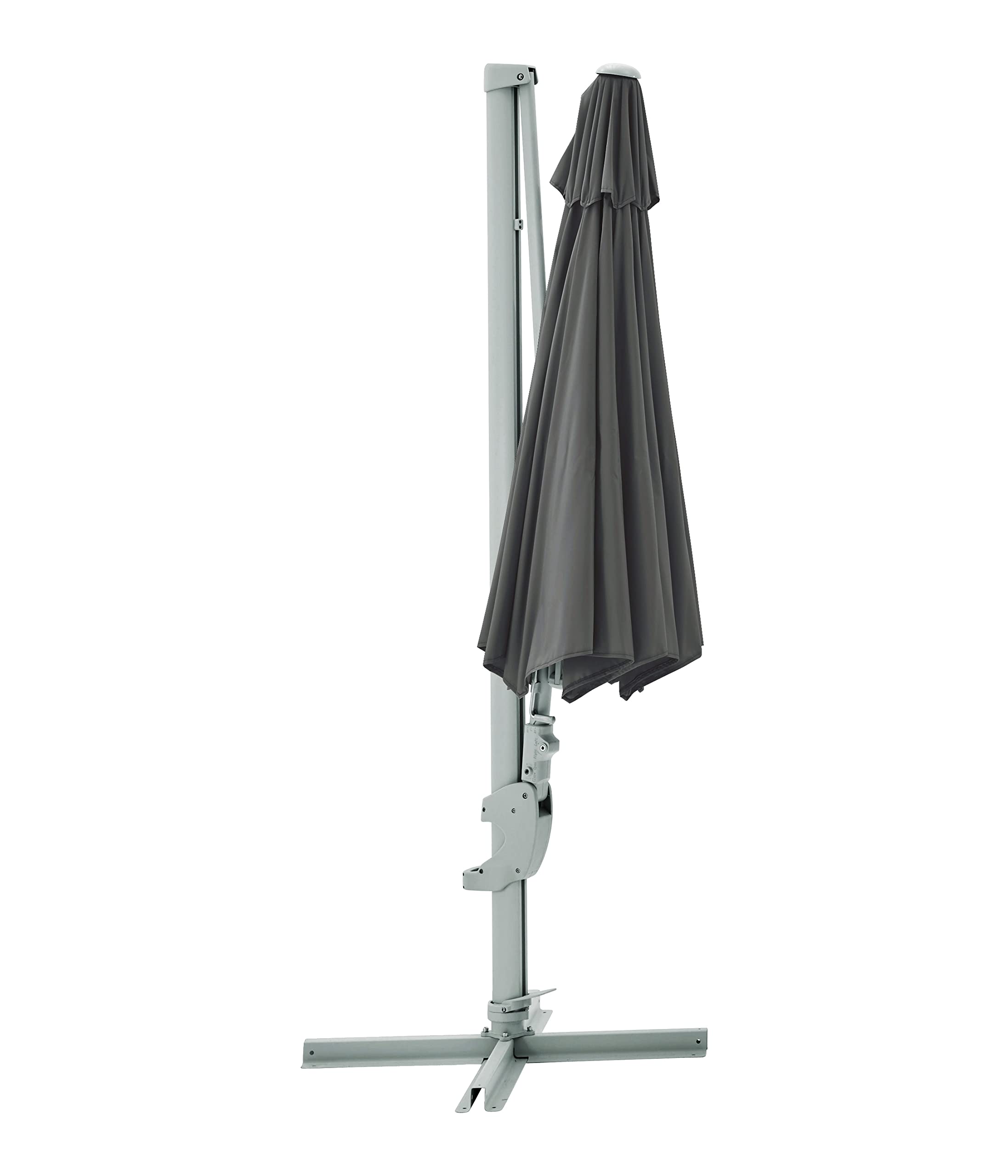 dehner-ampelschirm-zypern-300cm-grau-alu-polyester image 2
