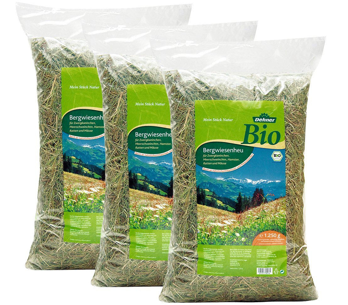 dehner-bio-bergwiesenheu-nagerfutter-3er-pack-3x1-25-kg image 1
