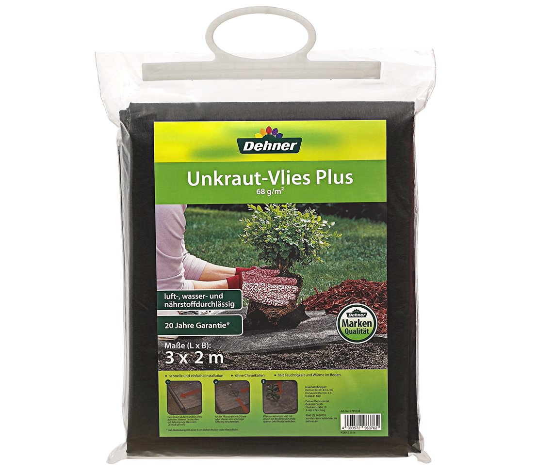 dehner-garten-unkraut-vlies-plus-schwarz-3-x-2-m image 1