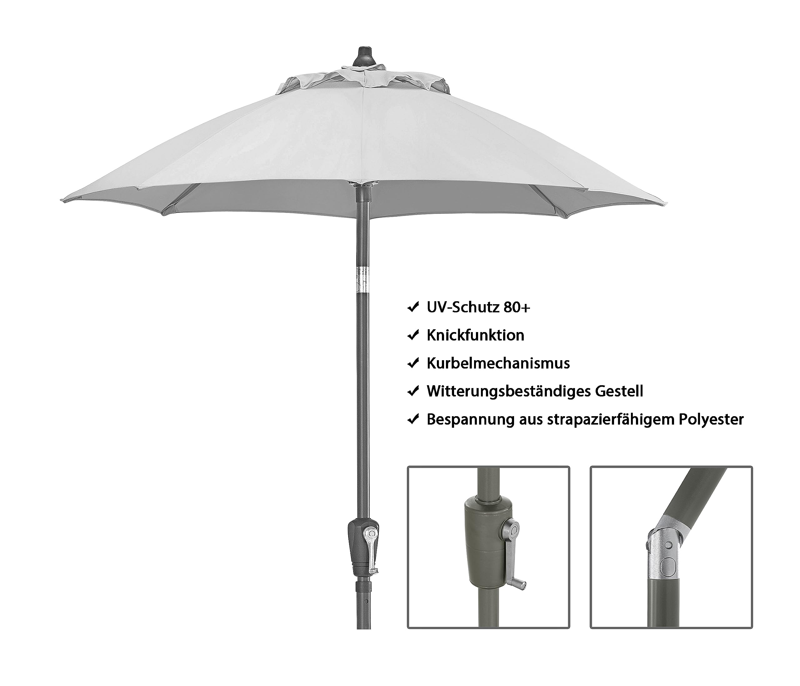 dehner-vido-sonnenschirm-150-cm-creme-aluminium image 4
