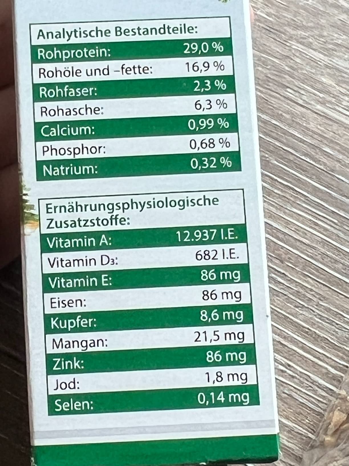 Frisst wählerisch