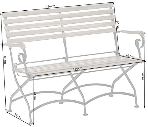 dehner-klappbank-tegernsee-124x88x57-akazie-natur-2-sitzer image 6