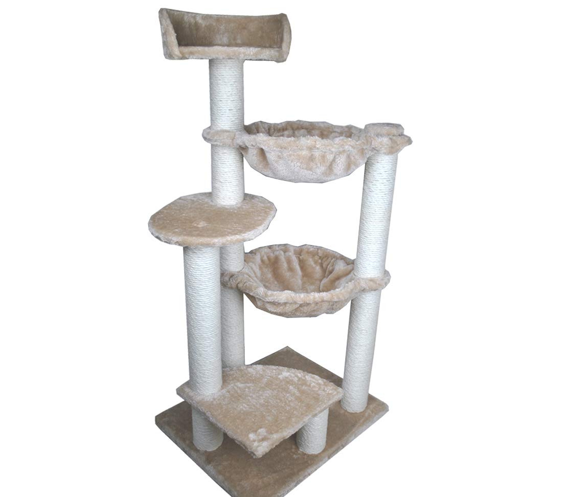 dehner-simba-katzen-kratzbaum-120-cm-sisal-pl-sch-beige image 1