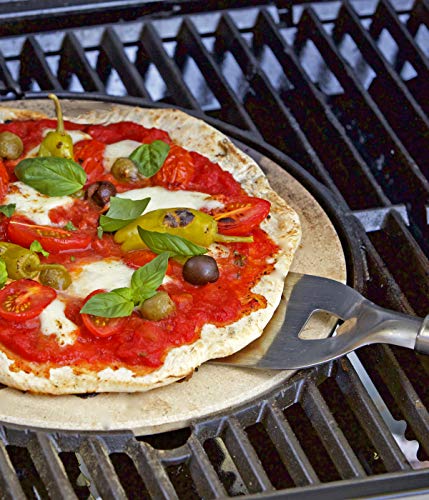 dehner-pizzastein-33-cm-mit-pizzaschneider-edelstahl image 6