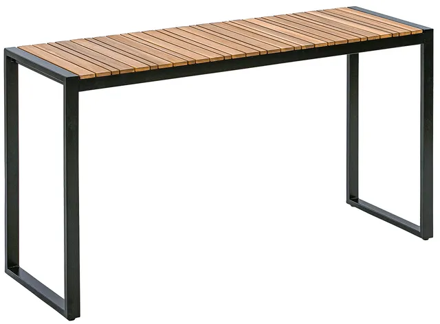 dehner-chicago-wood-balkontisch-akazie-133-cm-braun-schwarz image 1